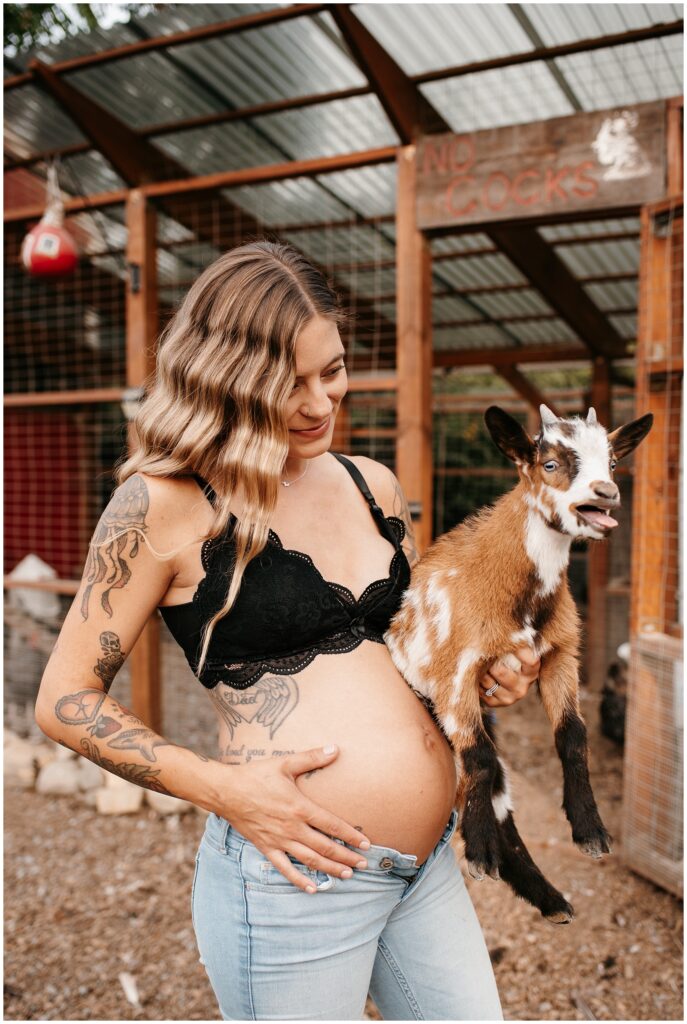 NJ Farm Homestead Maternity Photography by Sydney Madison Creative