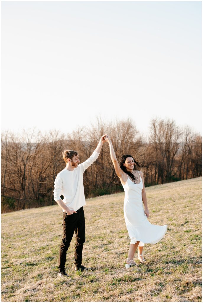 Mountain Engagement Session at Wallkill River Wildlife Refuge by Sydney Madison Creative