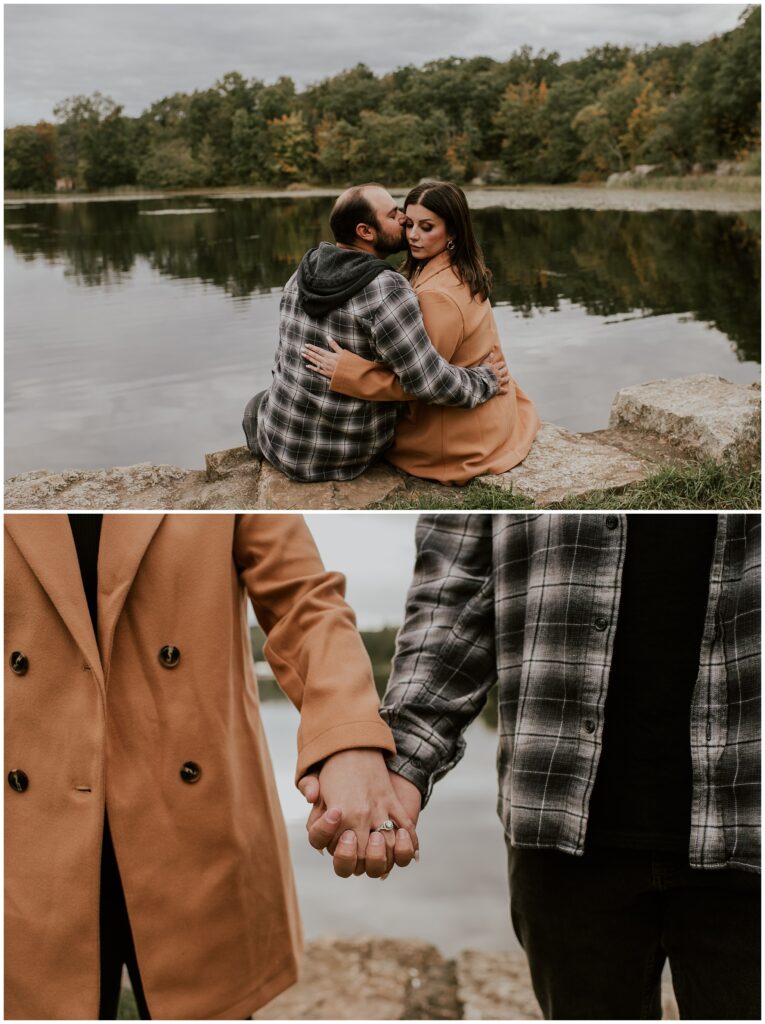 Fall Lake Engagement Session by Sydney Madison Creative