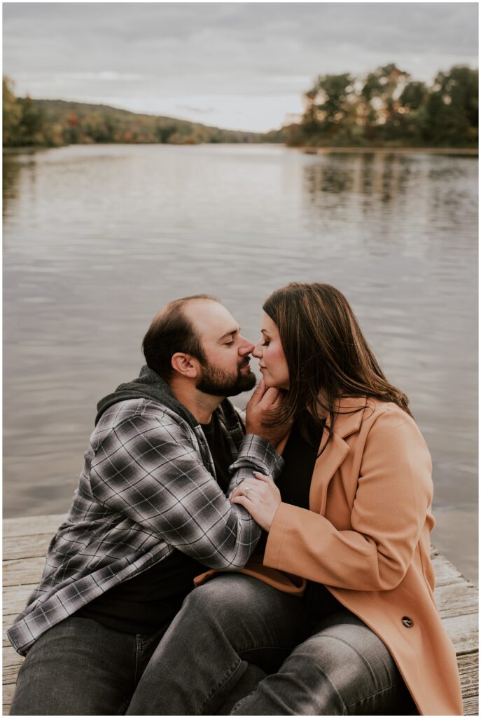Fall Lake Engagement Session by Sydney Madison Creative