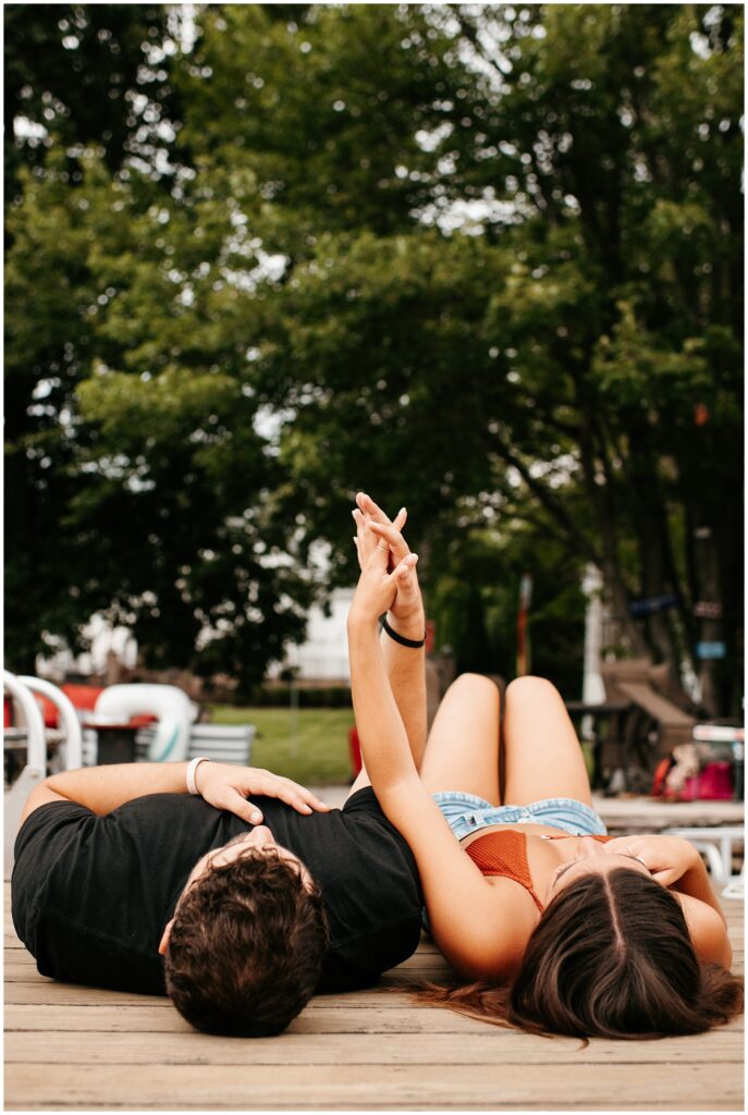 Summer Greenwood Lake NY Boat Engagement Photography by Sydney Madison Creative 