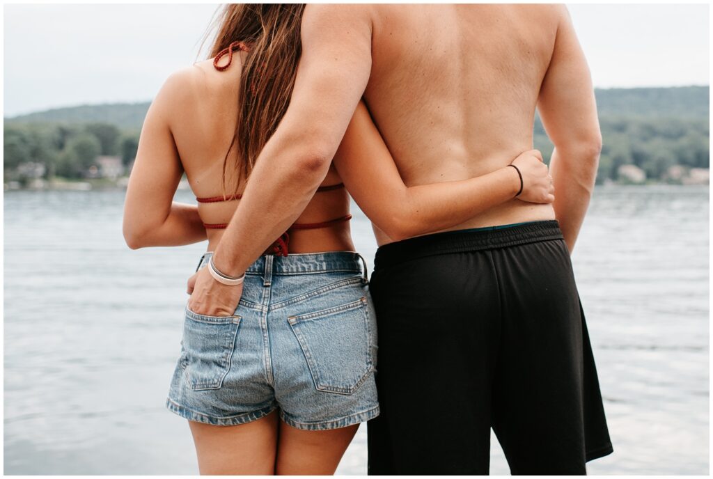 Summer Greenwood Lake NY Boat Engagement Photography by Sydney Madison Creative 