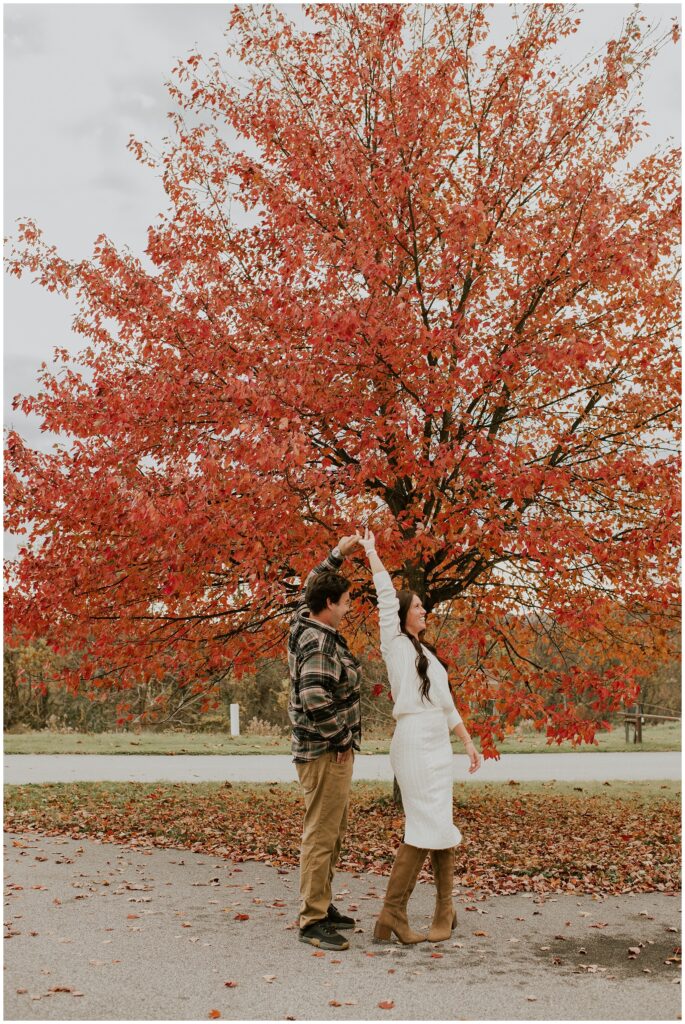 Fall Engagement Photos by Sydney Madison Creative