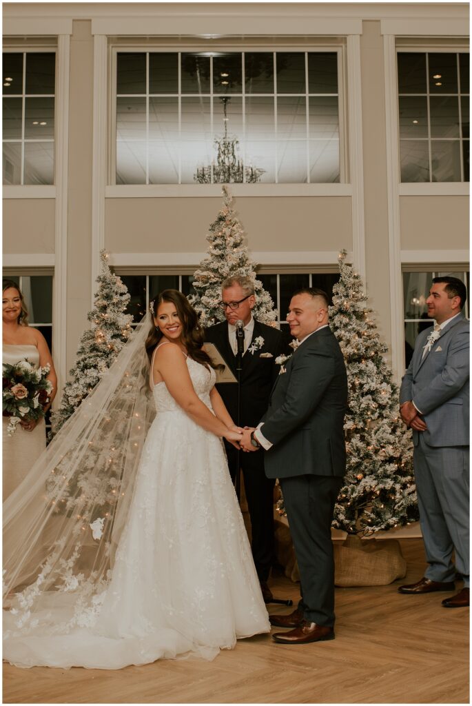Christmas Wedding Ceremony at Renault Winery, Photos by Sydney Madison Creative