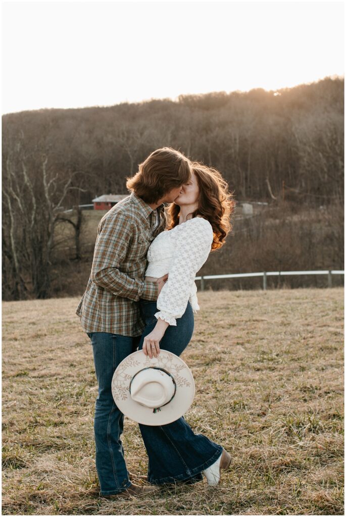 Winter Farm Engagement Session by Sydney Madison Creative