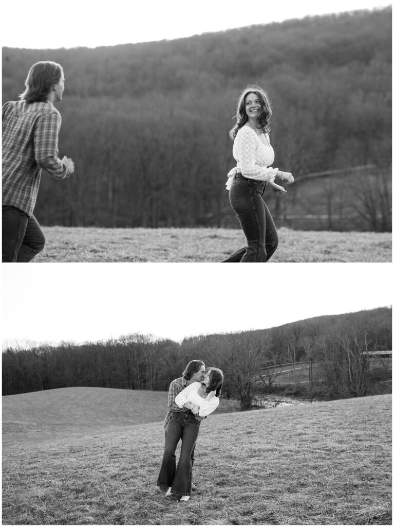 Winter Farm Couples Photos by Sydney Madison Creative