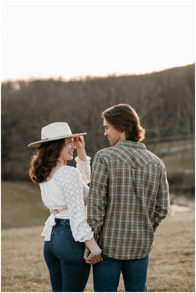 Winter Farm Couples Photos by Sydney Madison Creative