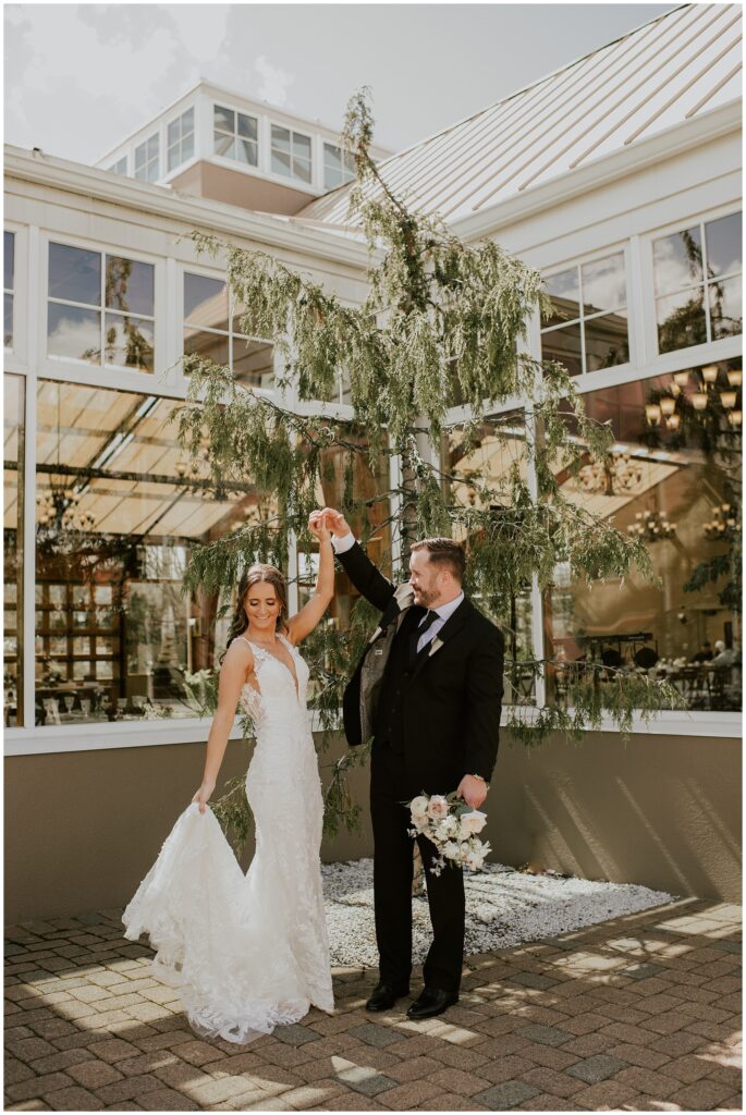 Bride & Groom Portraits at The Conservatory Sussex Fairgrounds | Photos by NJ Wedding Photographer Sydney Madison Creative