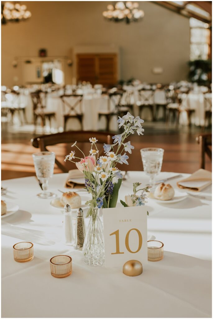 Simple Wildflower Wedding Reception Decor | Photos by Sydney Madison Creative