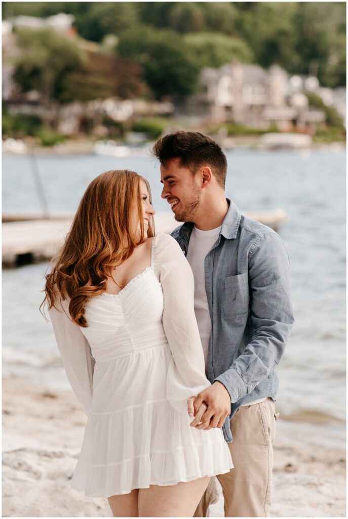 NJ Lake Couples Photography by Sydney Madison Creative