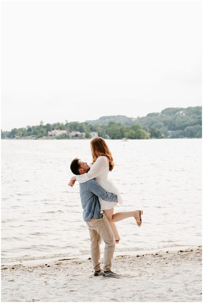 Lake Mohawk Engagement Session by Sydney Madison Creative