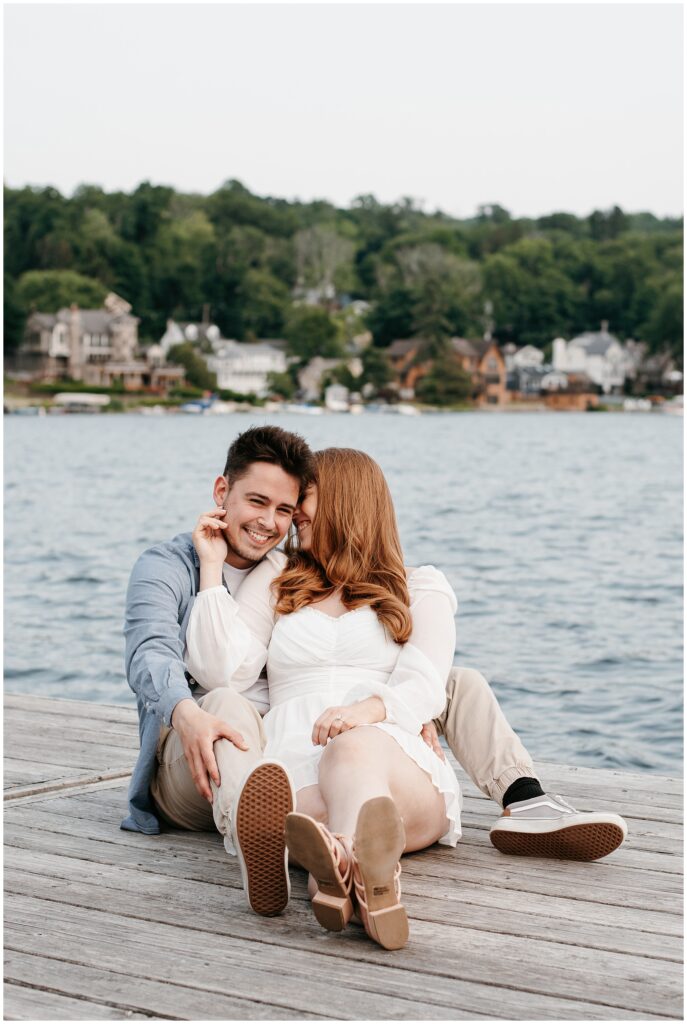 Lake Mohawk Engagement Session by Sydney Madison Creative