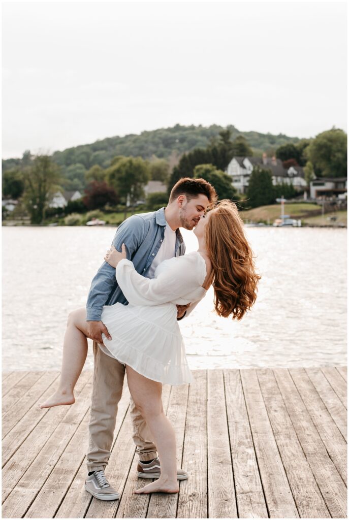 Lake Mohawk Engagement Session by Sydney Madison Creative