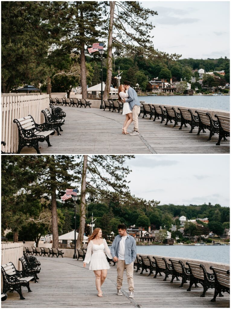 Lake Mohawk Engagement Session by Sydney Madison Creative