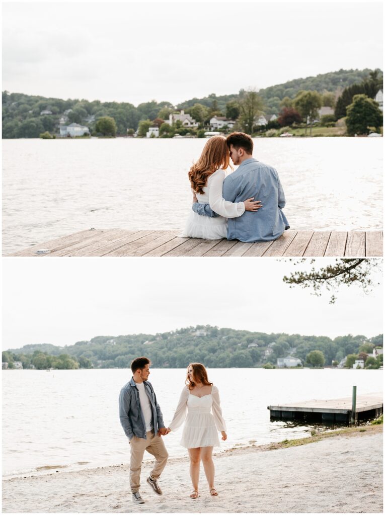 Lake Mohawk Engagement Session by Sydney Madison Creative