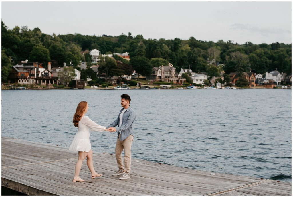 Lake Mohawk Engagement Session by Sydney Madison Creative