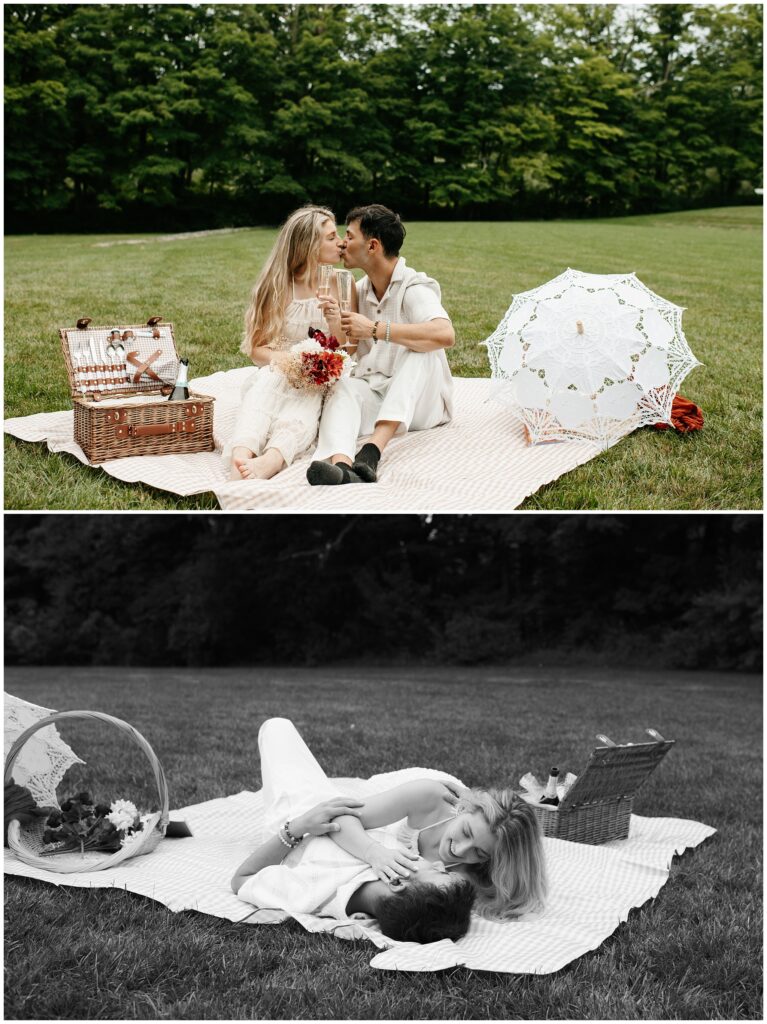 Picnic Engagement Photography by Sydney Madison Creative