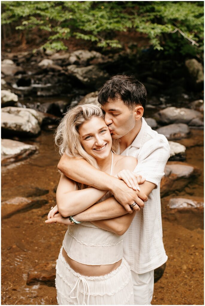 NJ Waterfall Engagement Photography by Sydney Madison Creative