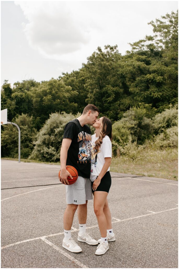 NJ Couples Basketball Photos by Sydney Madison Creative