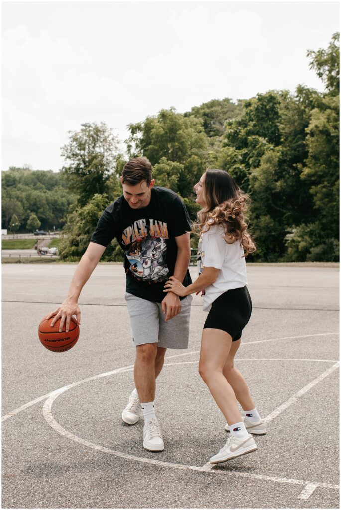 NJ Couples Basketball Photos by Sydney Madison Creative