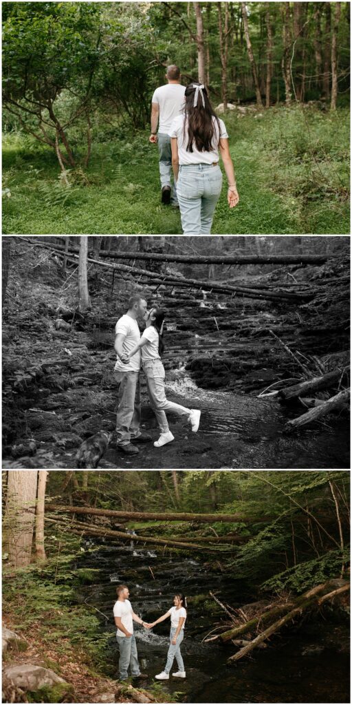 Stokes State Forest Engagement Photos by Sydney Madison Creative