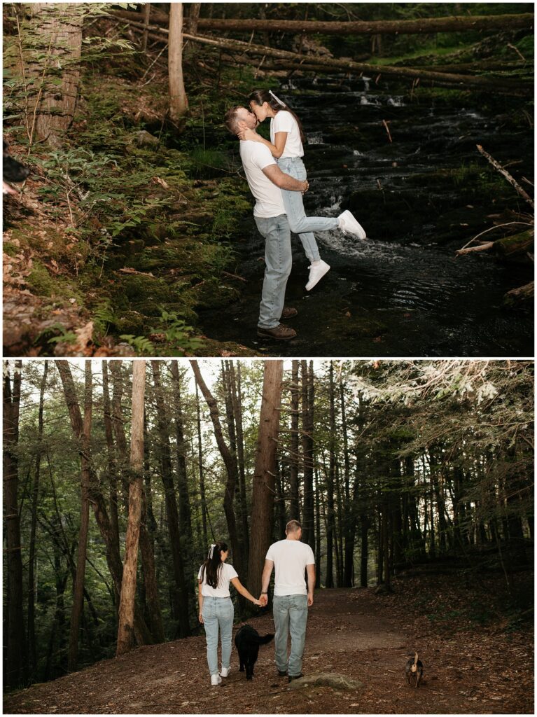 NJ Woods Engagement Photos by Sydney Madison Creative