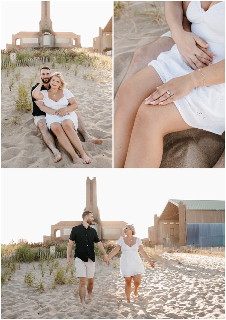 Asbury Beach Engagement Photography Session by Sydney Madison Creative