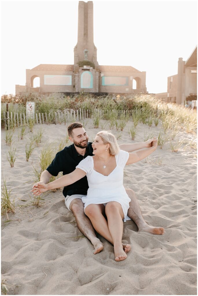 Asbury Beach Engagement Photography Session by Sydney Madison Creative