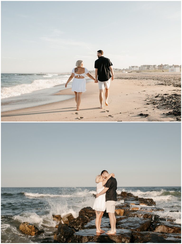 Asbury Beach Jetty Engagement Photography Session by Sydney Madison Creative