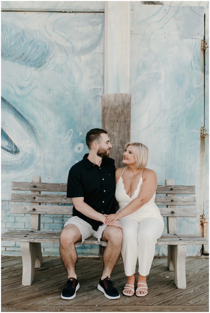 Asbury Boardwalk Engagement Photography Session by Sydney Madison Creative