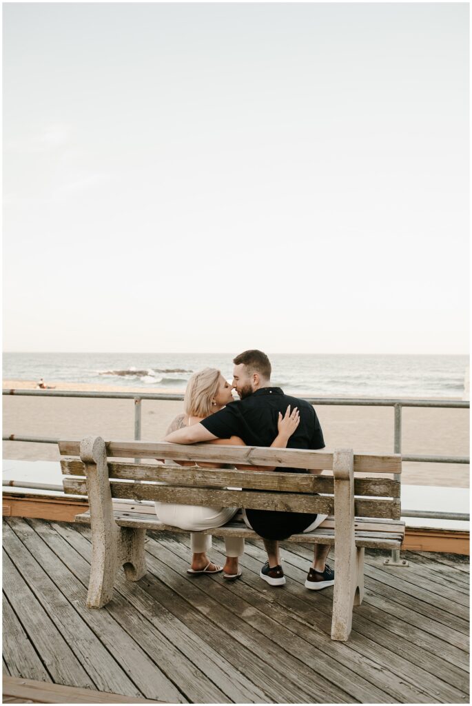 Asbury Boardwalk Engagement Photography Session by Sydney Madison Creative