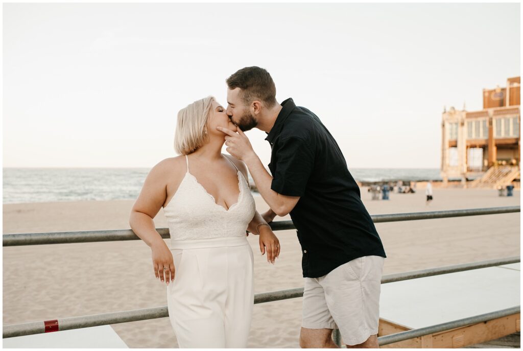 Asbury Boardwalk Engagement Photography Session by Sydney Madison Creative