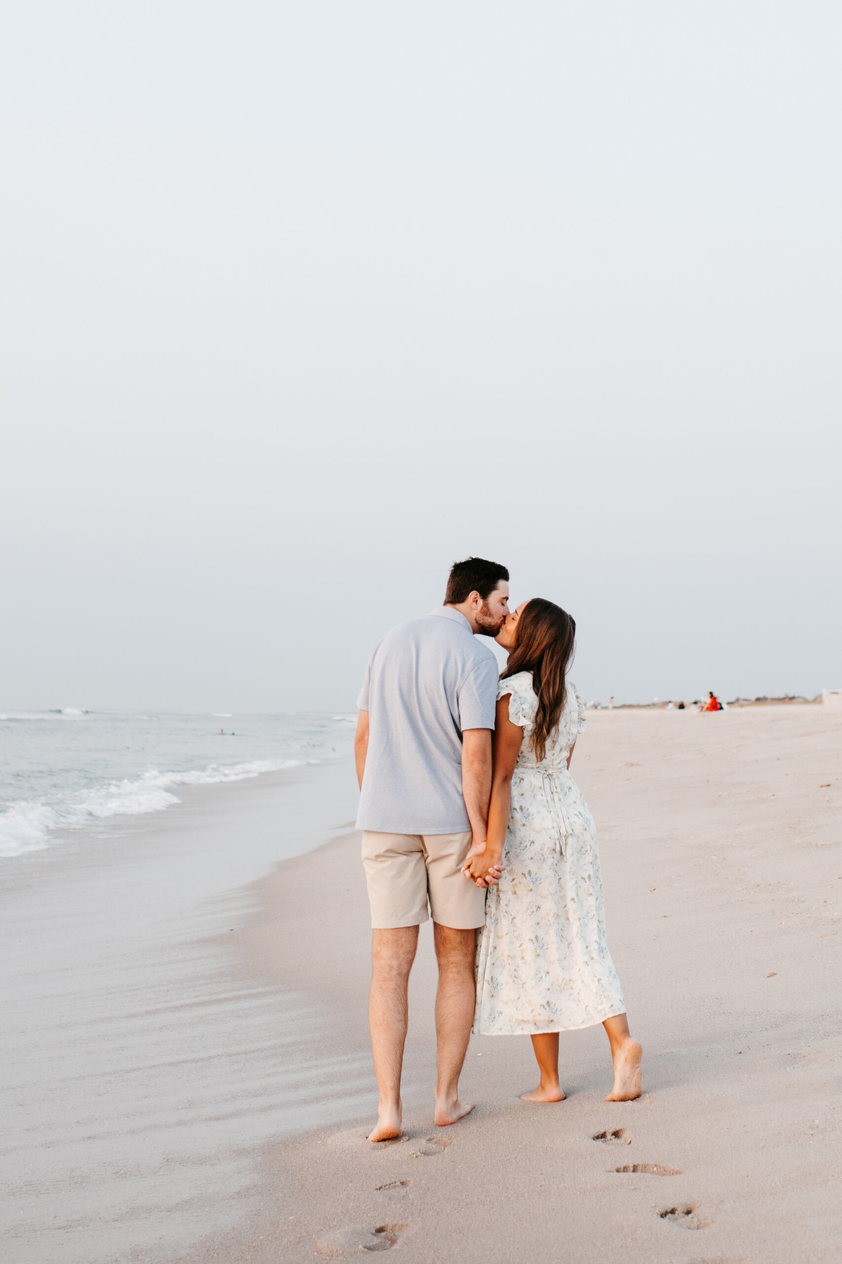 Sunrise Seaside Park NJ Beach Picnic Engagement Session by Sydney Madison Creative