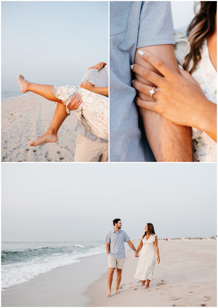 Sunrise Seaside Park Beach Engagement in NJ by Sydney Madison Creative