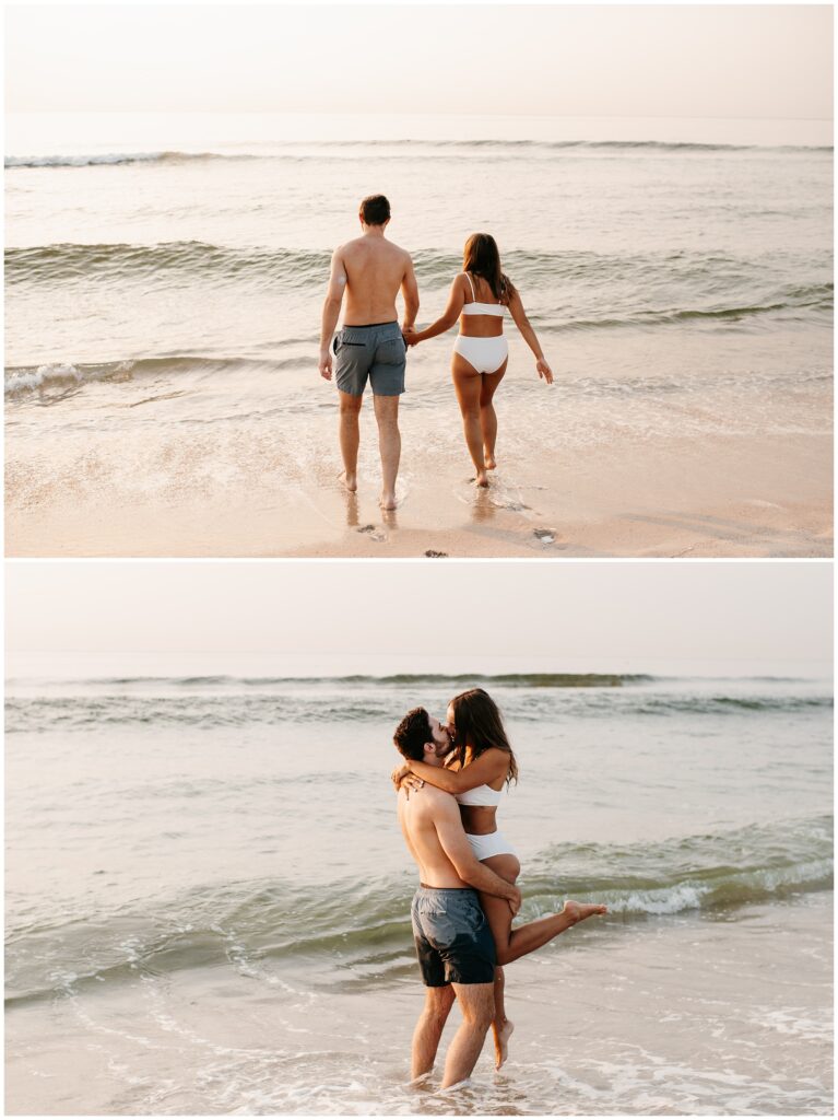 Sunrise Seaside Park Beach Engagement in NJ by Sydney Madison Creative