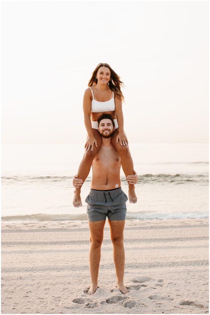 Sunrise Seaside Park Beach Engagement in NJ by Sydney Madison Creative