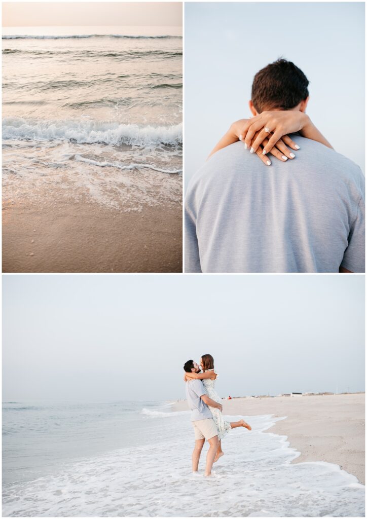 Sunrise Seaside Park Beach Engagement in NJ by Sydney Madison Creative