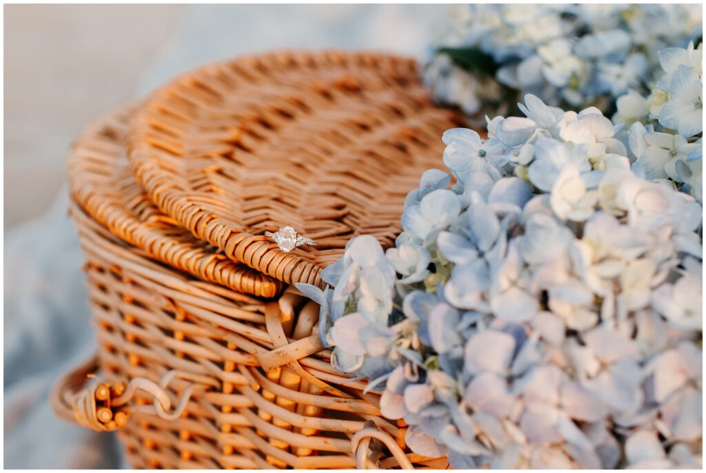 Sunrise Seaside Park Beach Picnic Engagement in NJ by Sydney Madison Creative