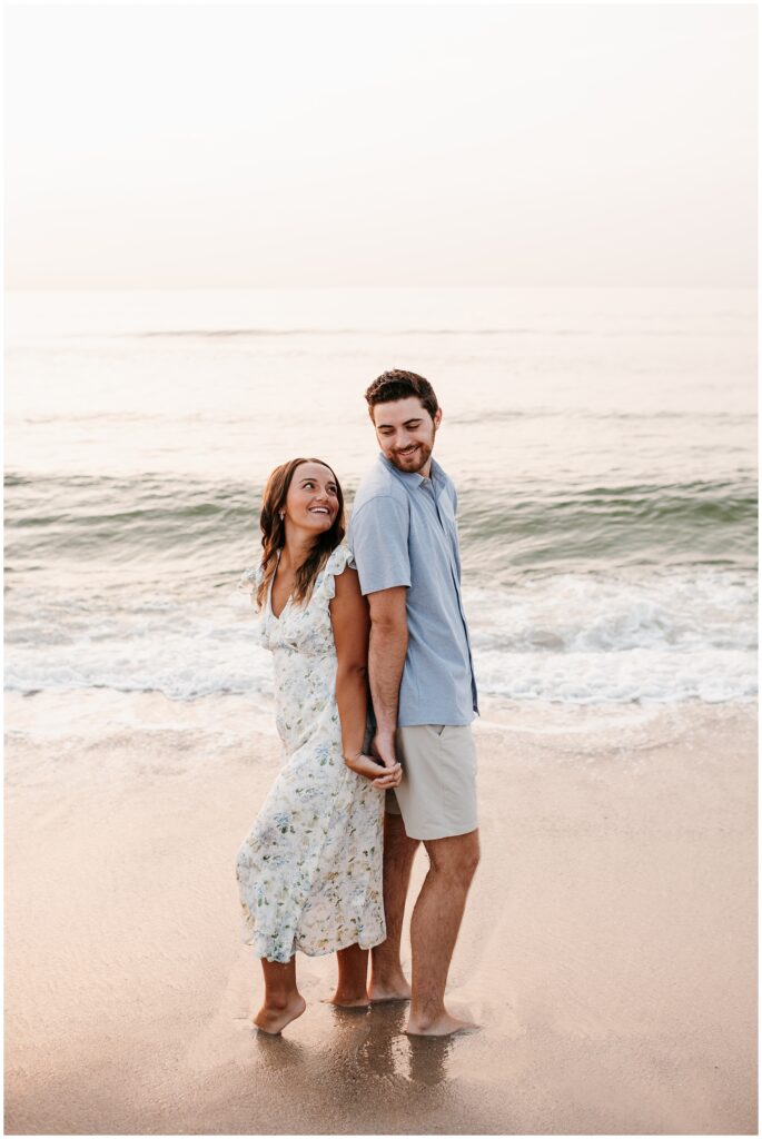 Sunrise Seaside Park Beach Engagement in NJ by Sydney Madison Creative