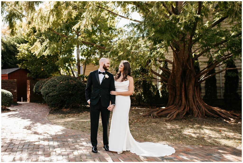 Bride and Groom Wedding Portraits at The Community House of Moorestown, NJ by Sydney Madison Creative