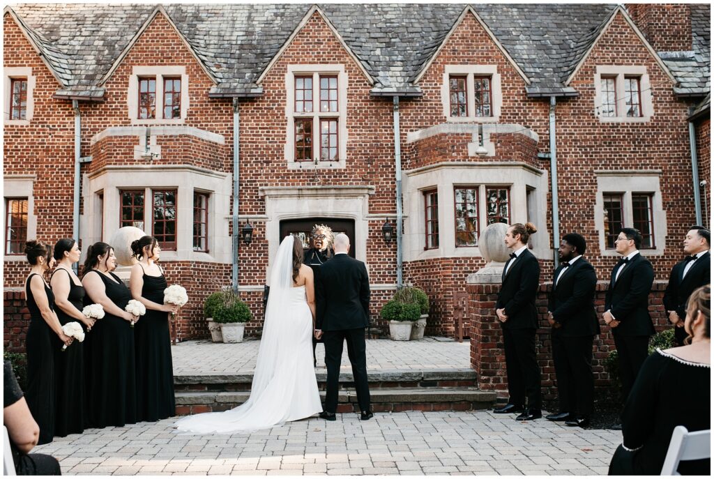 Outdoor Wedding Ceremony at The Community House of Moorestown, NJ, Photos by Sydney Madison Creative