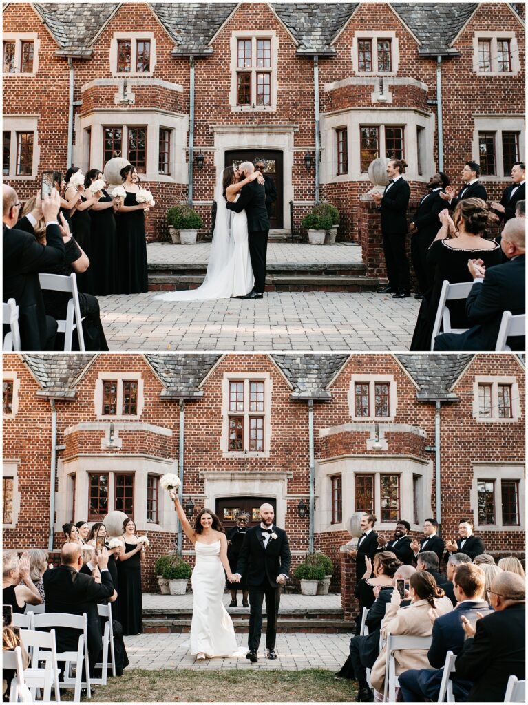 Outdoor Wedding Ceremony at The Community House of Moorestown, NJ, Photos by Sydney Madison Creative