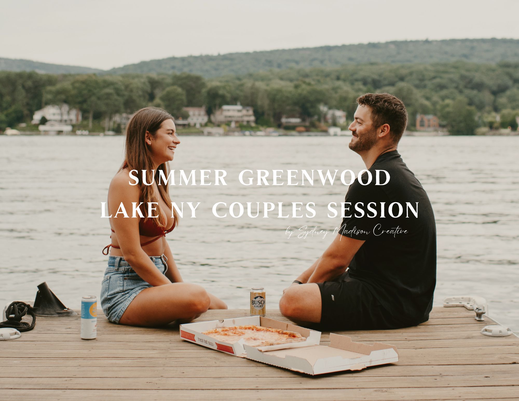 Summer Greenwood Lake NY Boat Engagement Photography by Sydney Madison Creative