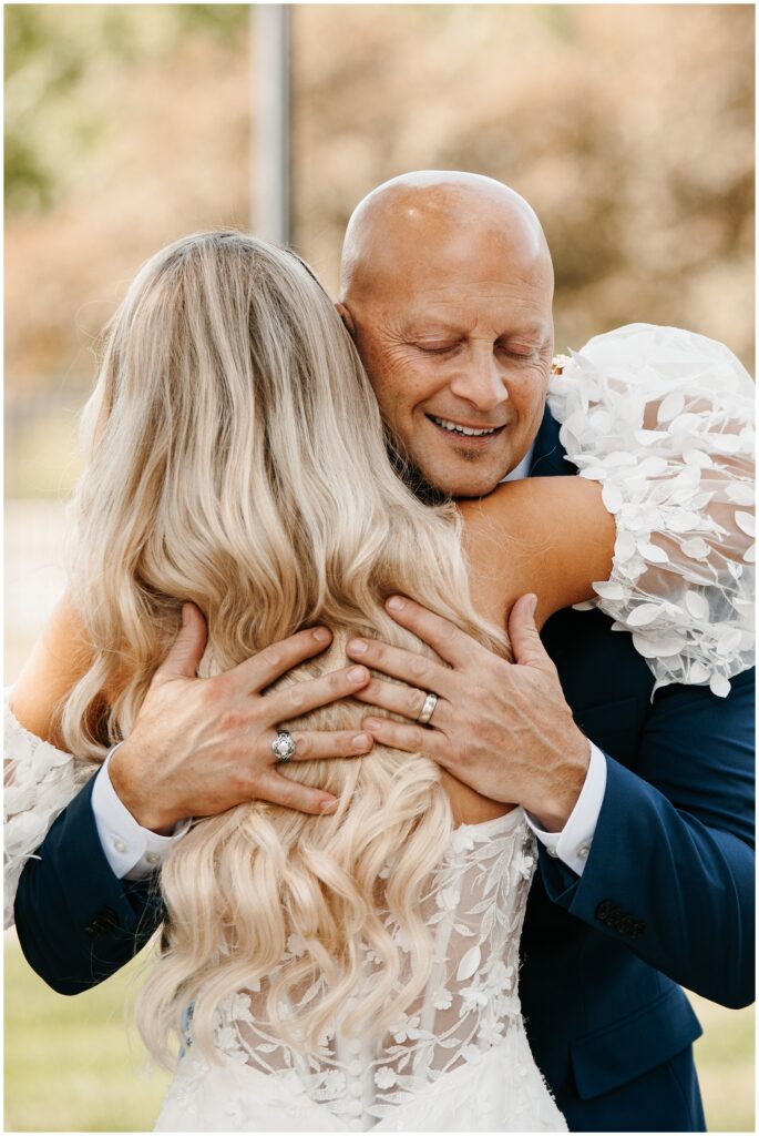 NJ Bride & Dad First Look Wedding Photos by Sydney Madison Creative