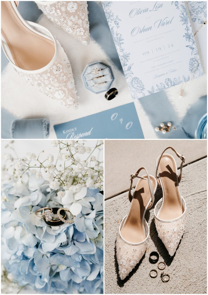 Blue & White Wedding Details - Photos by Sydney Madison Creative