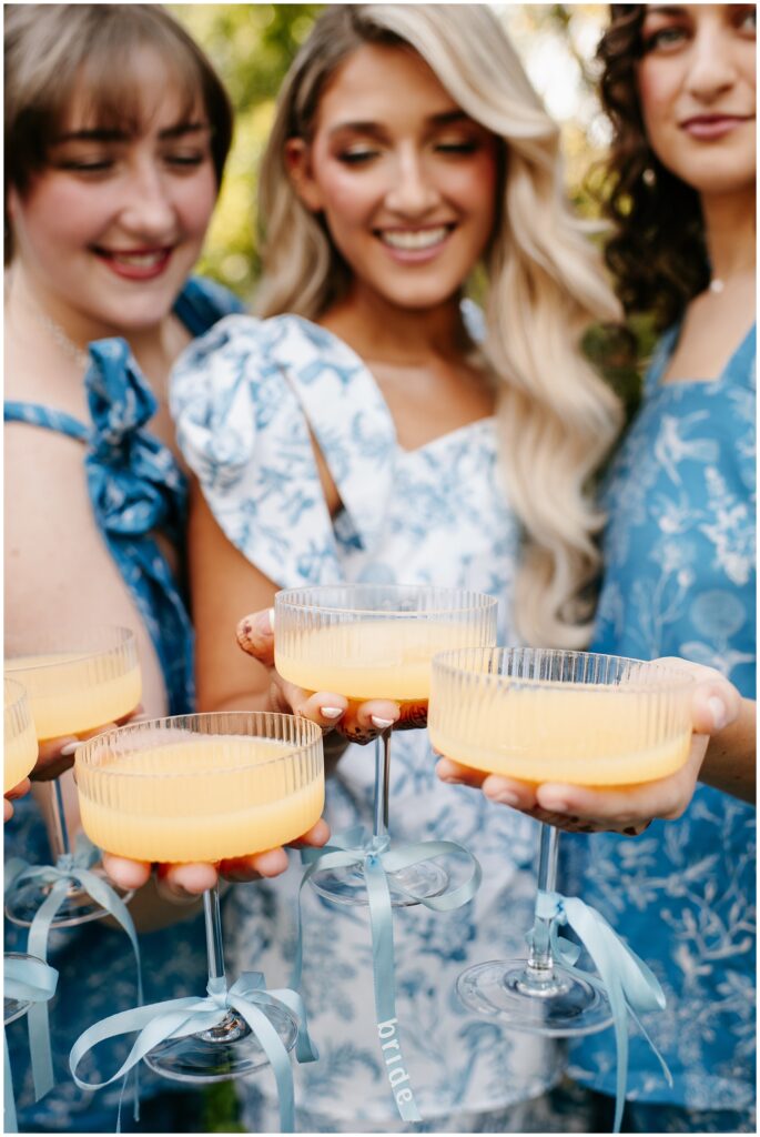 Bride & Bridesmaids Matching PJs Photos by Sydney Madison Creative NJ