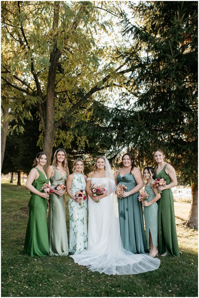 Vernon NJ Wedding Photography, Bridesmaids in Green - Photos by Sydney Madison Creative