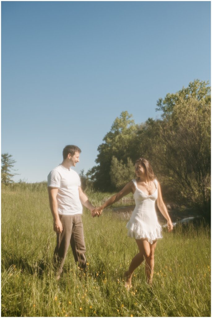 NJ Meadow Engagement Photos by Sydney Madison Creative