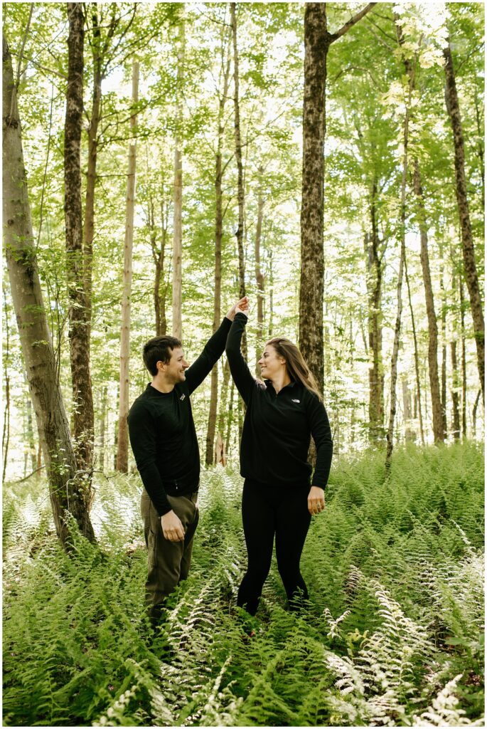 NJ Hiking Engagement Photos by Sydney Madison Creative