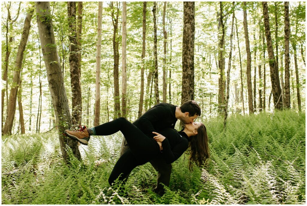 NJ Hiking Engagement Photos by Sydney Madison Creative